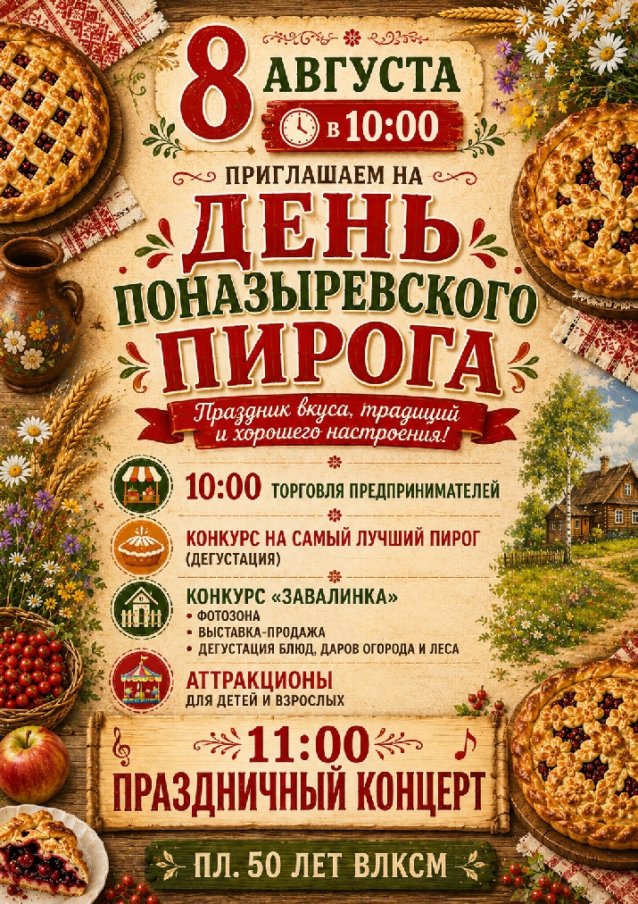 Приглашаем на День Поназыревского пирога