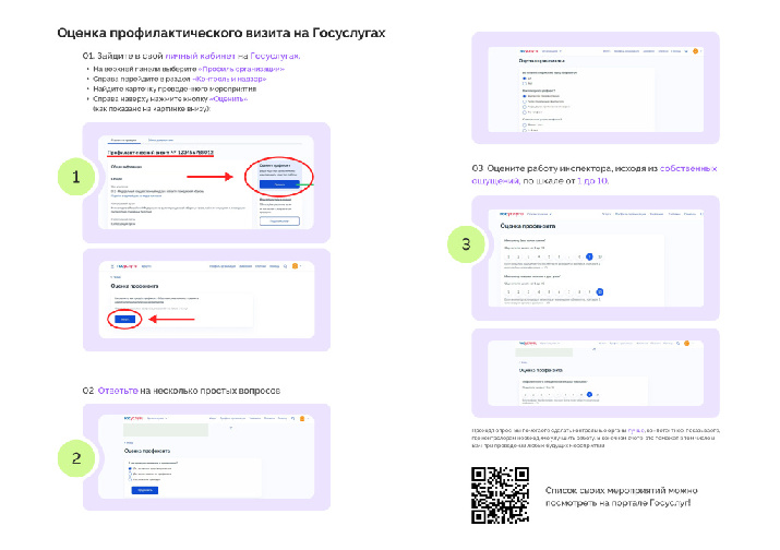 Оценка профилактического визита на Госуслугах